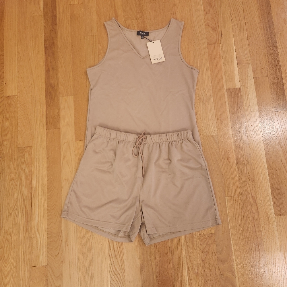 NYDJ Tan High Waist Shorts Relaxed Fit
